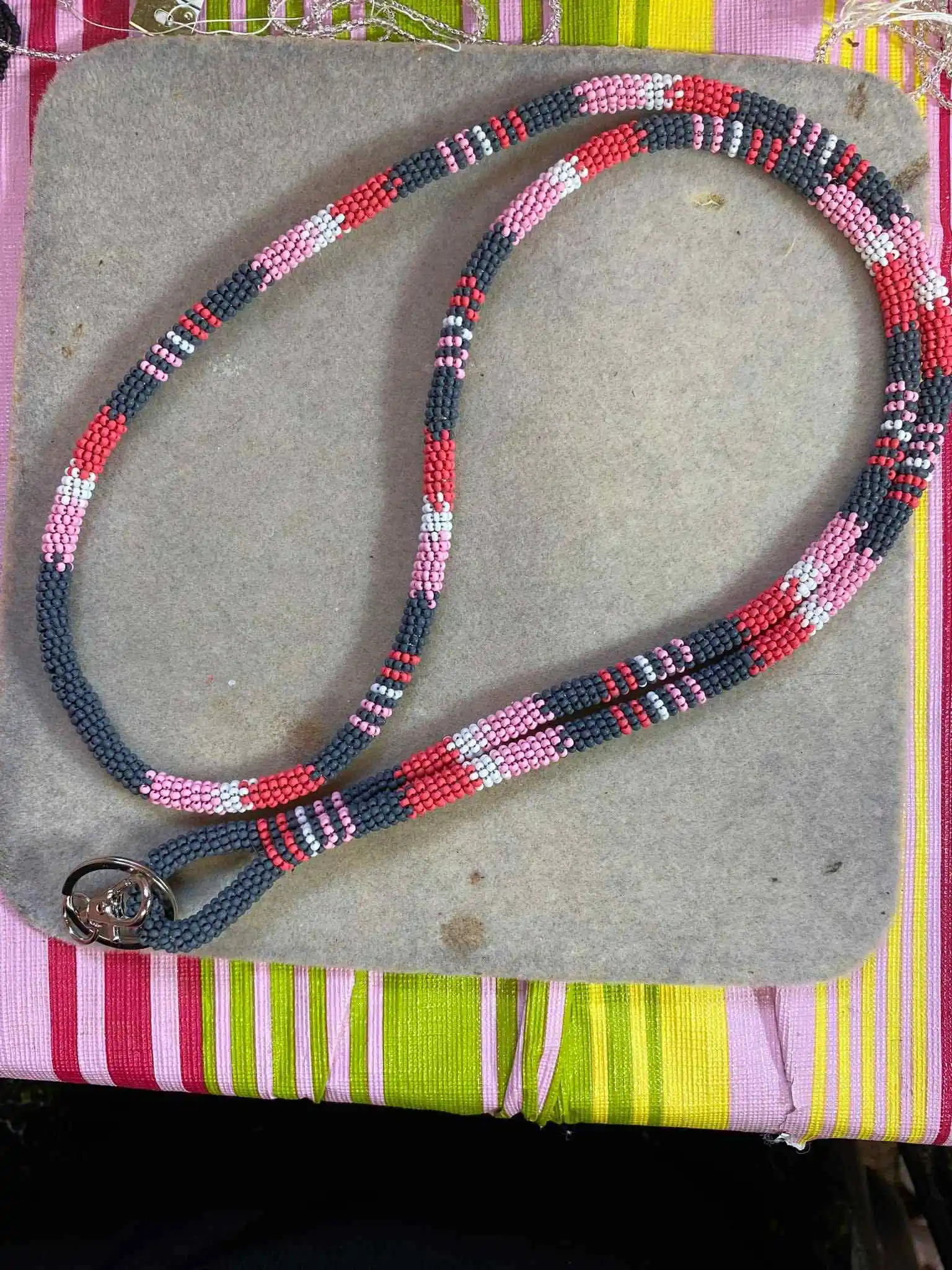 Handmade beaded lanyard design 7 from Thunder Bay